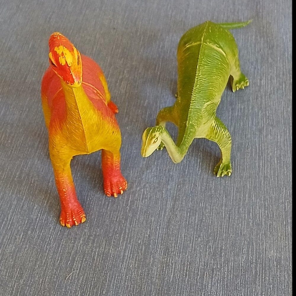Vintage 2 Dinosaurs:  - Brachiosaurus Imperial 1985 Toys